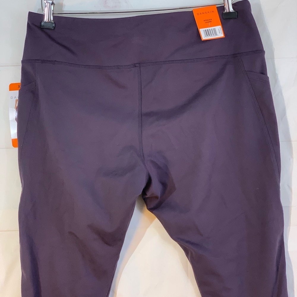 DANSKIN Leggings Womens Size XXL Activewear with Side Pockets Pick Winter Plum - Picture 6 of 10